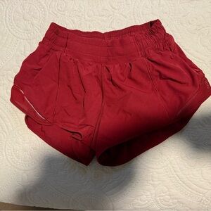 Lululemon Speed Up Shorts 4” Reg – Deep Red – Size 4